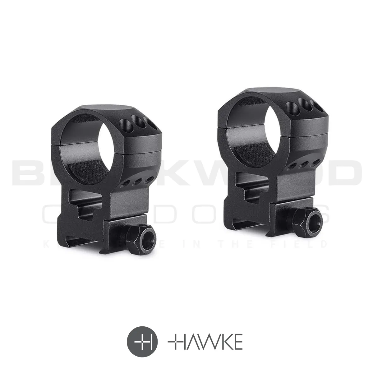Hawke Tactical Extra High 30mm scope mounts for weaver or picatinny rail.