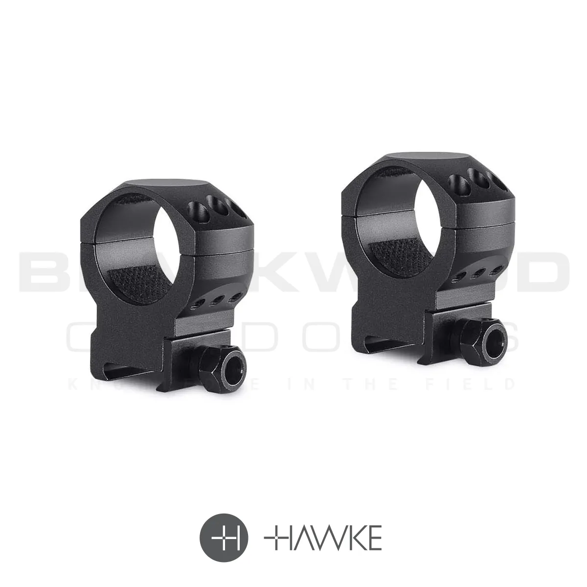 Hawke Tactical High 30mm scope mounts for weaver or picatinny rail.