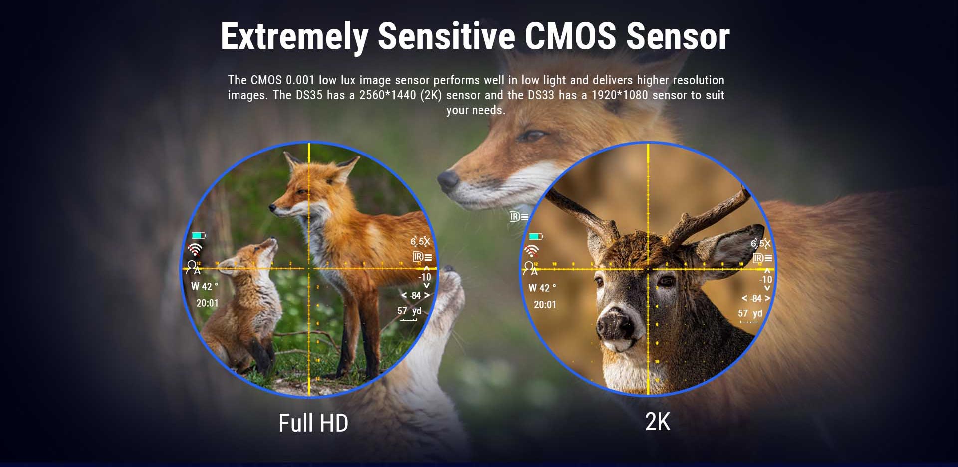 Pard 2k Sensor featured in the DS35 70 night vision scope