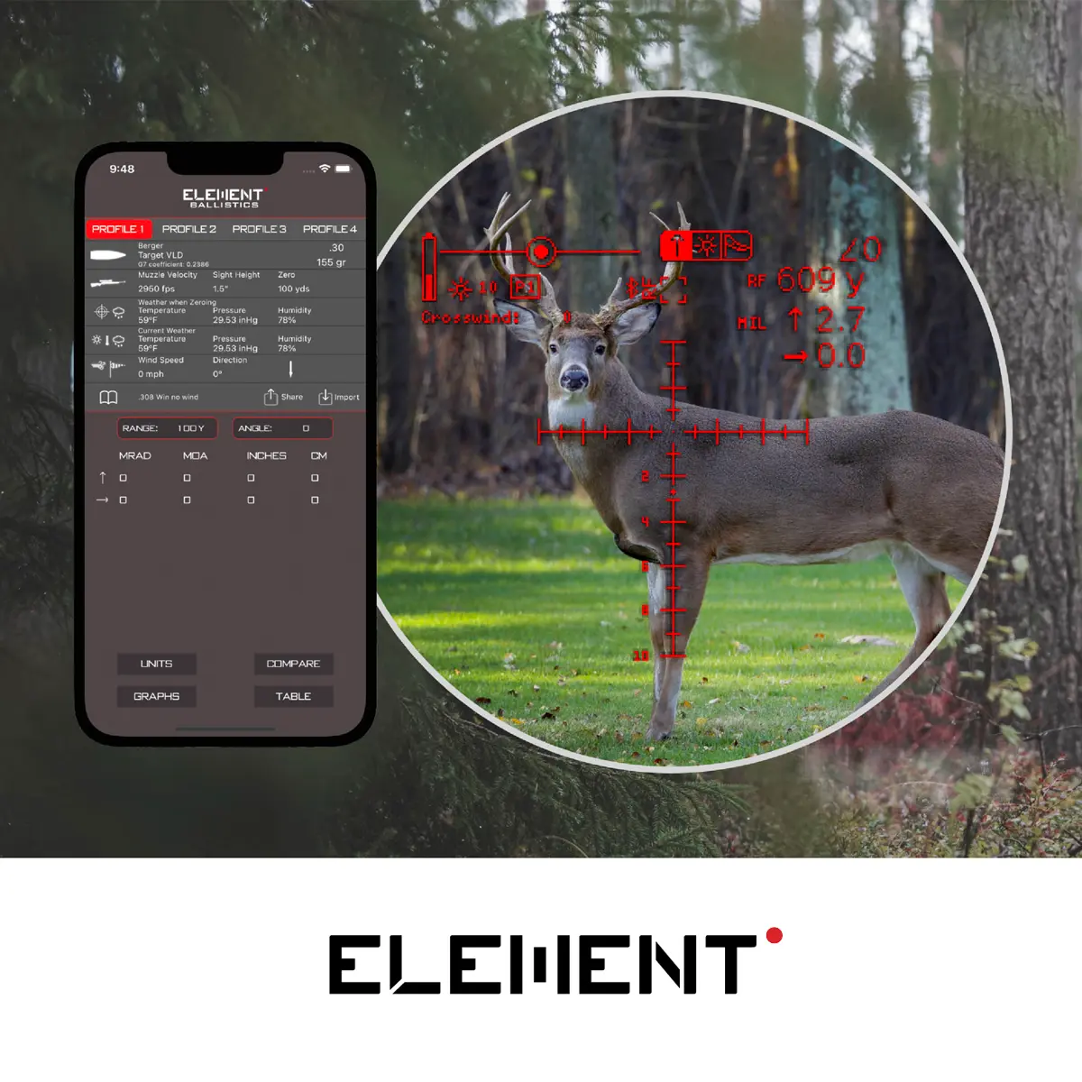 Element Optics HYPR 7 Electronic and App Function