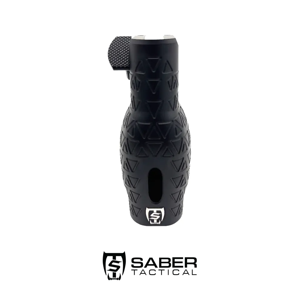 Saber Tactical AR style vertical grip, front view